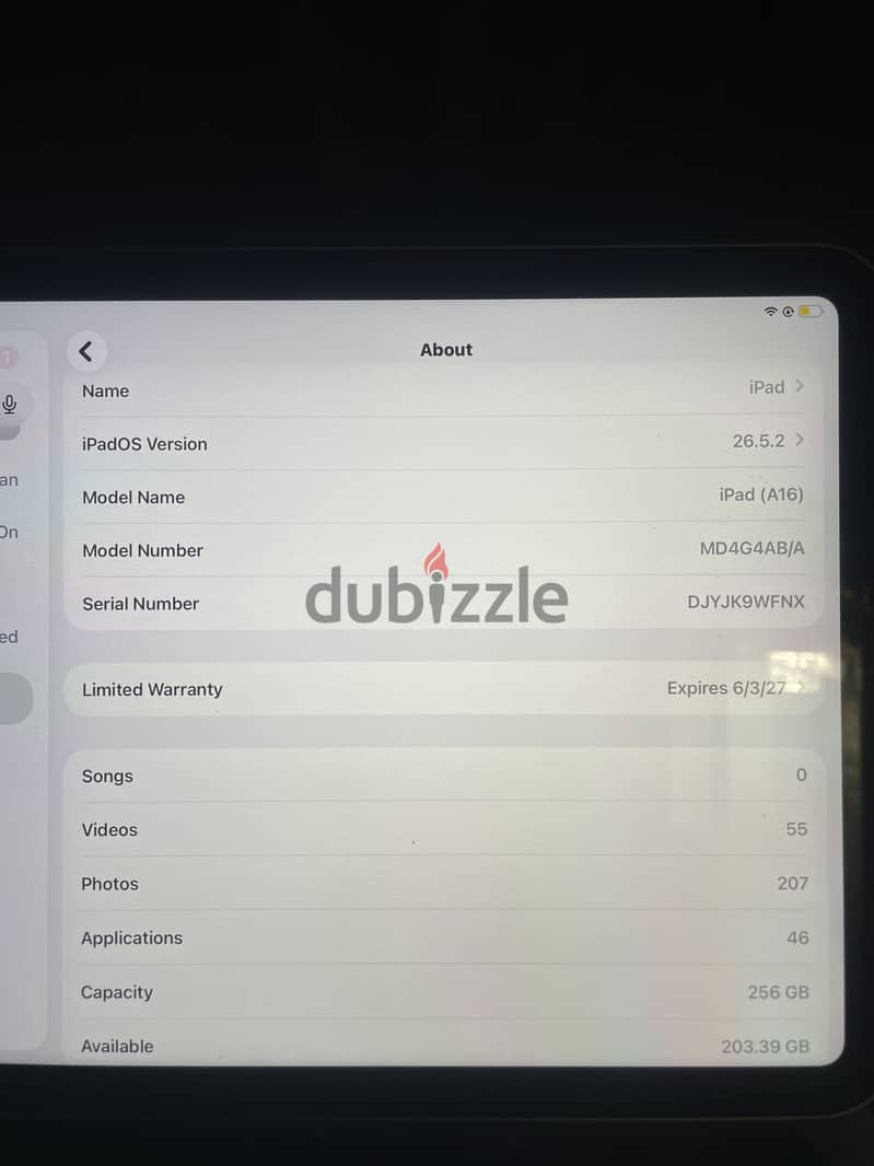 Ipad a16 256 6