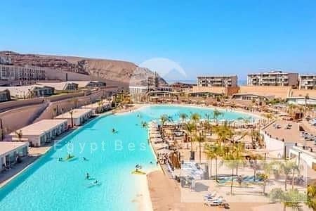 أقل من سعر الماركت شالية 65م ريسيل فيو لاجوون قسط للبيع في المونت جلالة العين السخنة تطوير مصر vacation home Installments