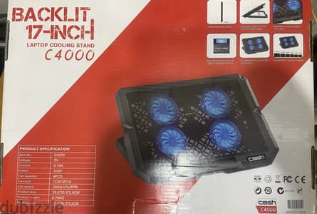 تبريد الكمبيوتر المحمول 17 بوصة Laptop cooling 17 inch