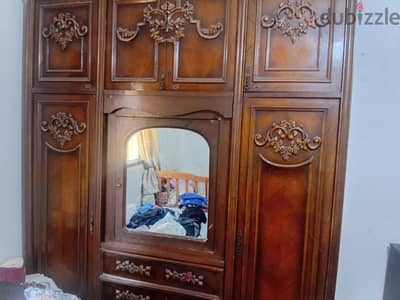 دولاب وسرير سوبر لوكس خشب دمياطى