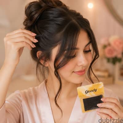 بنس - دبابيس شعر سوداء Goody الأصلية – تثبيت قوي وأناقة يومية ٣علب ٩٩ج