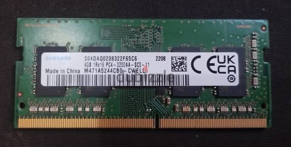 رامات لابتوب سامسونج DDR4 4GB بسرعة ٣٢٠٠MHz