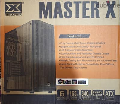 كيسة rgb كومبو مع باور 600 وات xigmatek master x