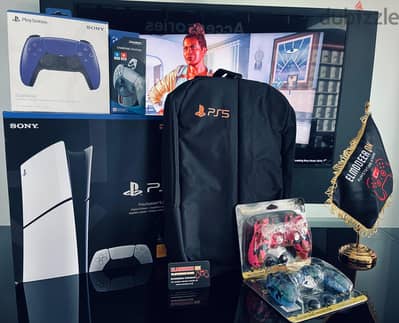 جديد  slim Playstation5 - PS Digital مع دراع واحد