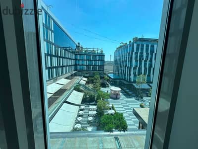 مكتب إداري جاهز للإيجار في Park Street الشيخ زايد 65م² تشطيب كامل بالتكييف