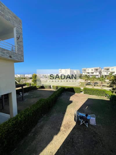 4-bedroom duplex with the largest garden at the lowest rent; features a sea view and a prime location in Amwaj, North Coast – fully furnished and air-