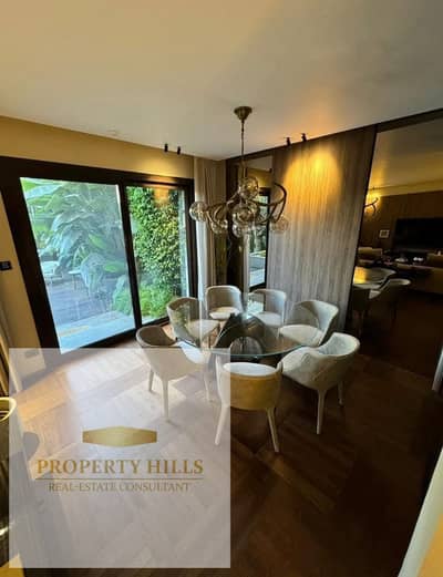 Ground Floor Apartment with Garden for Sale Ultra Super Lux Finishing Best Price Direct Landscape View Distinctive Layout 5th Settlement New Cairo
