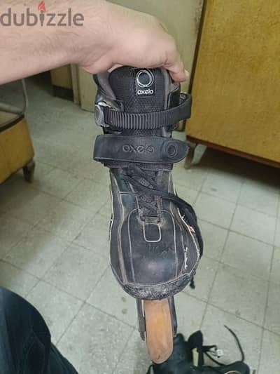 رولر Oxelo FIT 3 أصلي مقاس 39.5 بحالة جيدة