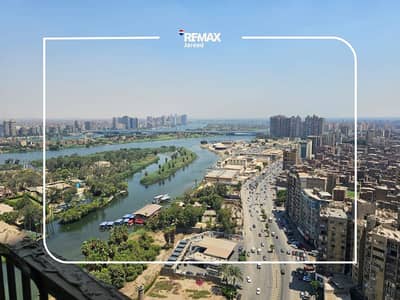 شقة للبيع مباشرة شارع البحر الاعظم صف اول على النيل امام القرية الفرعونية - استلام فوري - فيو على النيل
