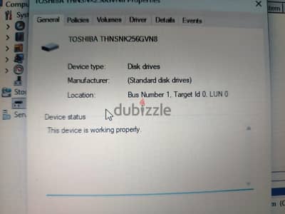 لابتوب توشيبا core i5 جيل سادس رامات ١٢ هارد nvme 256