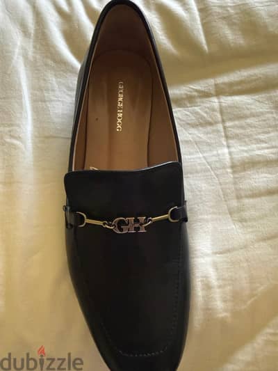 Black loafers George Hogg