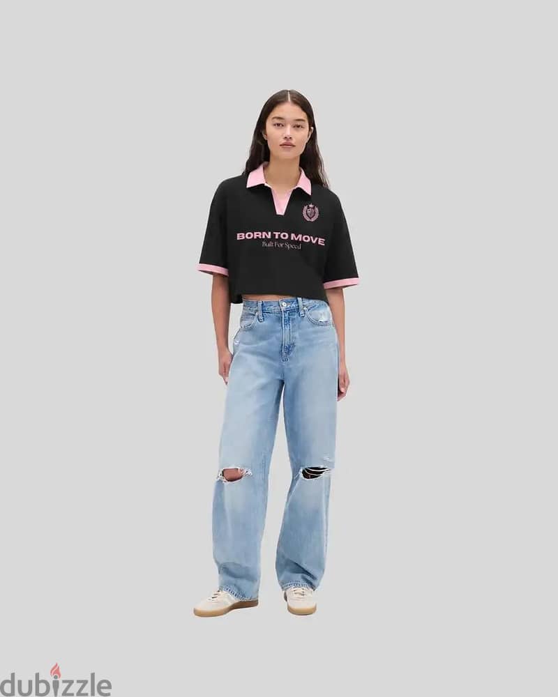 cropped Polo black 1