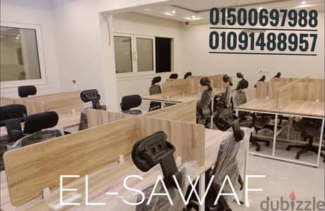 خلية عمل-ورك ستيشن خشب mdfاسباني-اثاث مكتبي-work station-partiton
