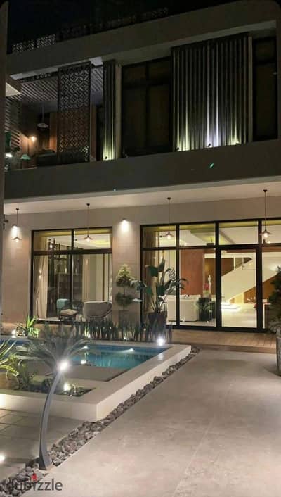 Ultra Super Lux independent villa with top-level finishing at half the price in a compound in front of Sodic East directly with a very distinctive layout