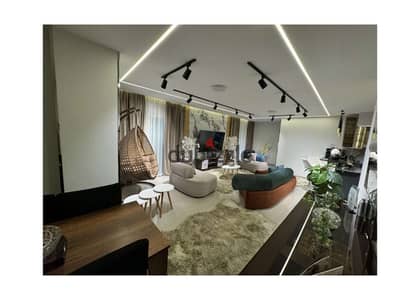 Penthouse with open terrace, furnished with hotel-style furniture, ultra-super-luxurious finishing, resale from the owner, ready to move in, in a prim