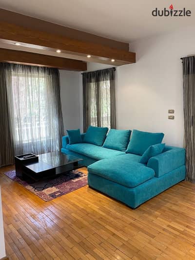 Furnished apartment for rent in Sarayat Al-Maadi, air-conditioned
