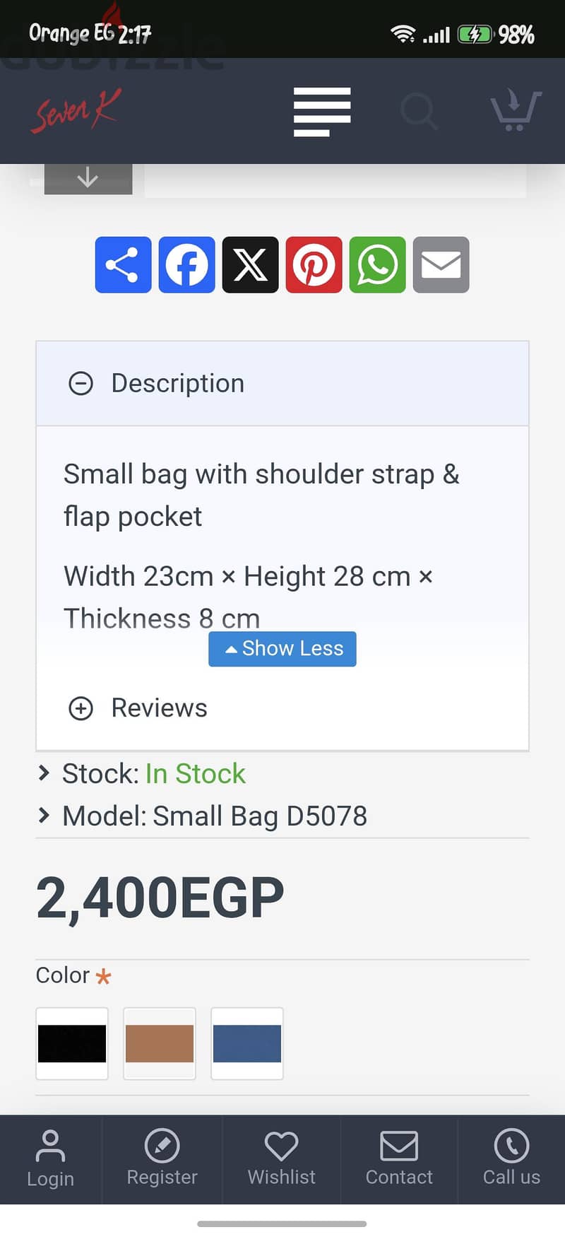 Seven K small bag 10