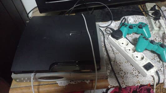 PlayStation 3 Slim 500GB + 2 دراع + العاب | حالة ممتازة