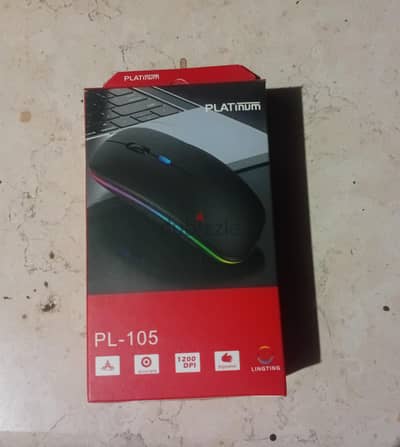  ماوس Platinum لاسلكي 2.4GHz – بحالة ممتازة