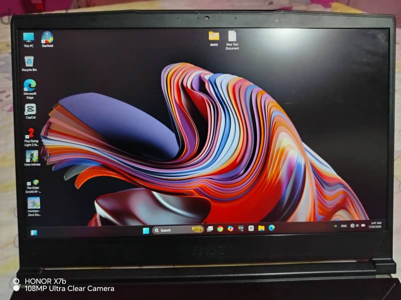Msi laptop 10th Gen i7 4
