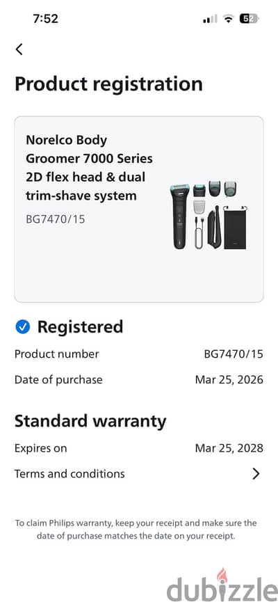Norelco Body Groomer 7000 Series 2D flex head & dual trim-shave system