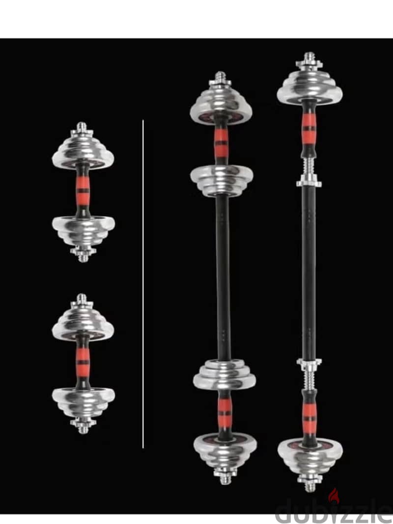 Dumbbell set with premium chrome 2