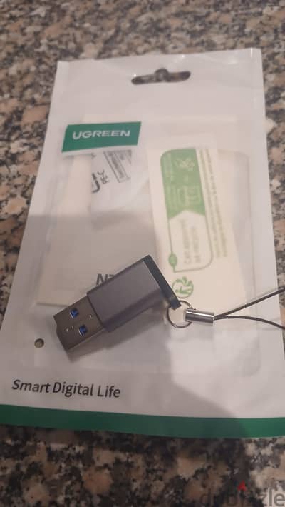 محول UGREEN USB 3.0 إلى USB-C أصلي بحالة ممتازة