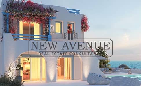 First Floor Chalet Direct Pool View for sale in Mountain View Ras El Hekma – Skala Sea front-Fully Finished-installments till 2029