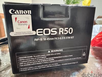 New Canon EOS R50 + lens RF- S 18x45