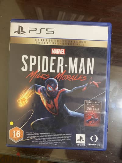 ‏Marvel’s Spider Man: Miles Morales - PS5 - Arabic & English - Used