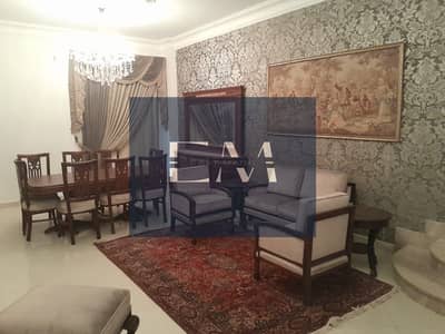 شقة للإيجار مفروشة بحديقة 268م بناصية من 3 جهات