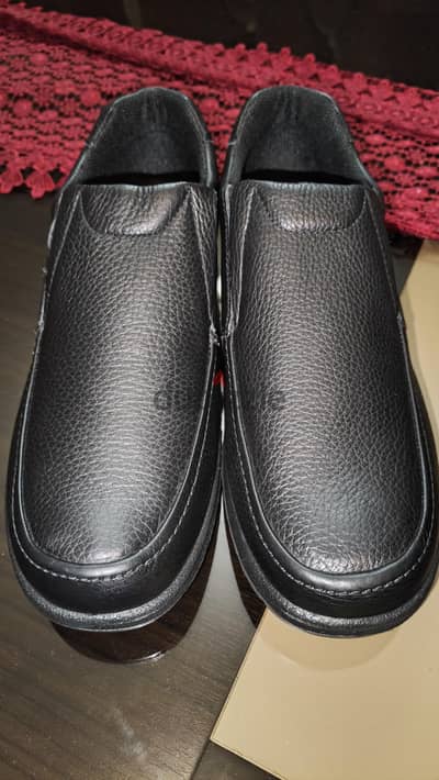 IMAC Leather Wide Fitting Slip-On Shoes Black size 43