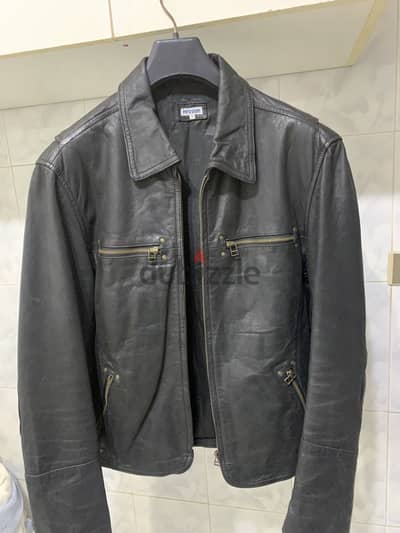 vintage real leather jacket