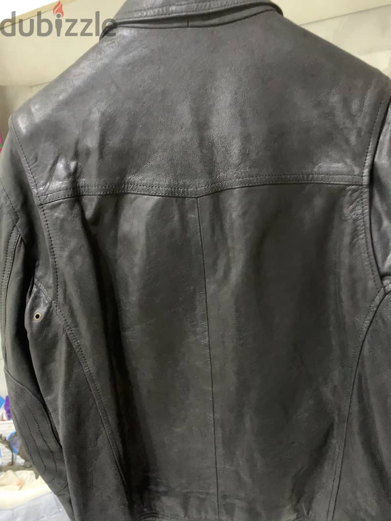 vintage real leather jacket 2