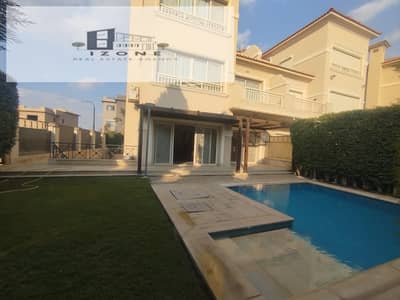 فيلا Chalet للإيجار في Katameya Dunes القاهرة الجديدة New Cairo 400 متر مباني و500 متر أرض حمام سباحة خاص