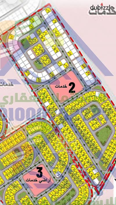 قطعة أرض مميزة للبيع في بيت الوطن – بني سويف الجديدة Beit Al Watan – New Beni Suef  الحي العاشر – المجاورة الثانية  موقع مميز بحري مباشر على حديقة