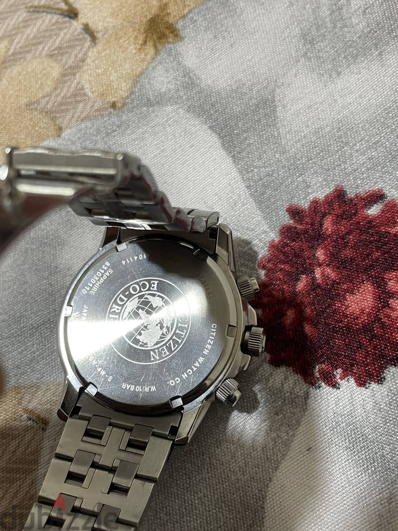 ساعة سيتيزن إيكو درايف (Citizen Eco-Drive) أصلية جديدة - زجاج ياقوت 4