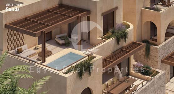 شاليه مميز  للبيع  دايركت علي الاجون  متشطب بالكامل  بالتكييفات والمطبخ  في  مشروع  رمله بالساحل الشمالي فيو لاجون 5 دقائق مشي من البحر