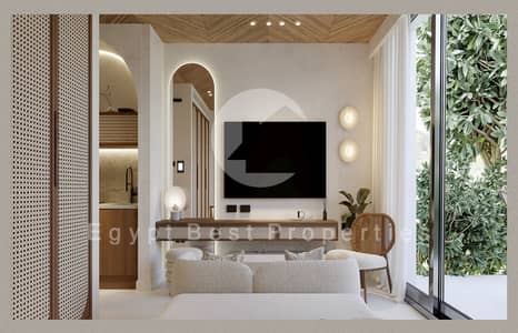 كابينة في الصف الأول للبيع بالتقسيط، بإطلالة كاملة على البحر في الساحل الشمالي، سيدي عبد الرحمن، الساحل