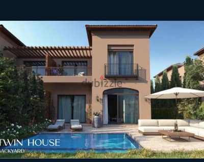 للبيع توين هاوس بكمبوند دره فيلدچ ويست دقيقه من هايبر وان مساحه 270