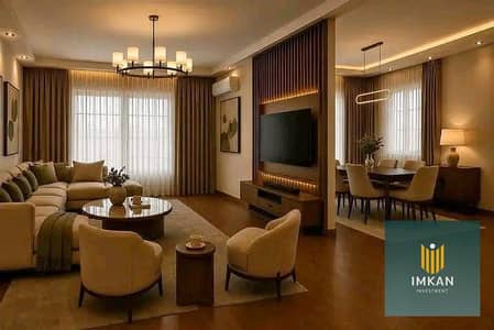 An ultra-super-luxuriously finished 3-bedroom apartment for sale in the Regents Square compound, Fifth Settlement; offered at a special price and feat