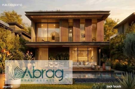 Standalone villa for sale in Namaq on the Dahshur Road, Sheikh Zayed, with swimming pool and 10-year payment plan