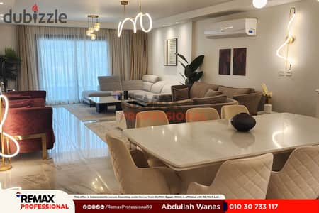 Immediate delivery, prime location, fully serviced 173 m apartment for sale in Smouha.