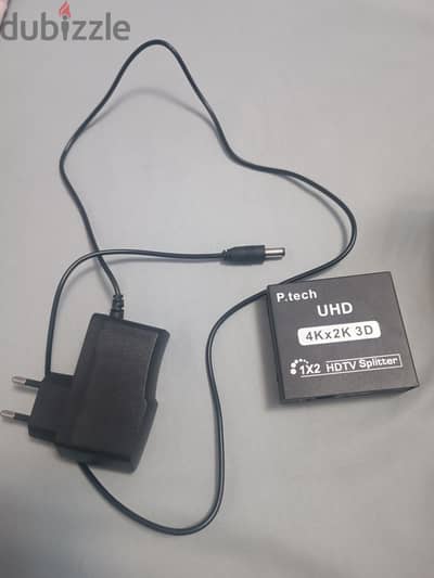 موزع إشارة HDMI Splitter 4K Ultra HD - لتشغيل كذا شاشة في نفس الوقت