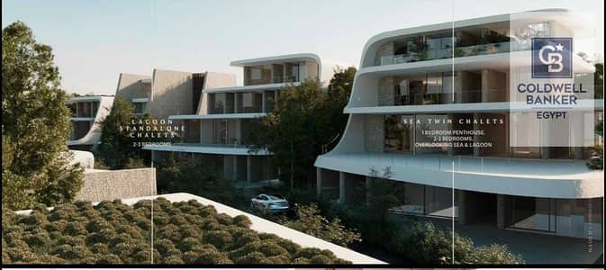 Excellent investment opportunity | 112m² chalet + 92m² roof terrace, fully finished, for sale in Azha North Coast - Azha - North Coast - 2 bedrooms