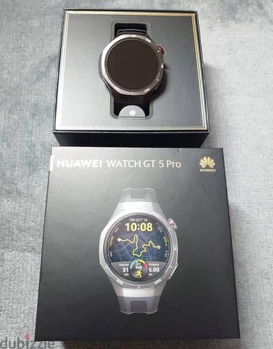 للتبادل Huawei Gt5 pro  كالجديد بالضمان تيتانيوم