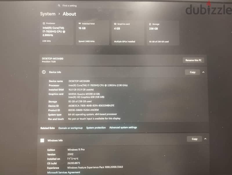 dell precision 7520 9