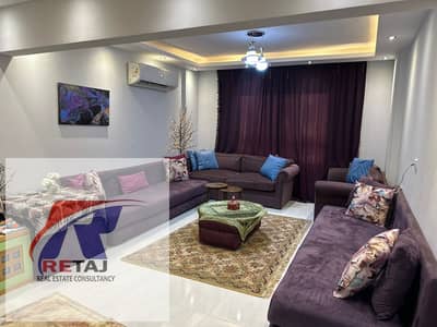 Furnished apartment for rent, ultra-super-luxurious, in Nasr City, Hassan El Maamoun Extension.  Unit Type: Apartment