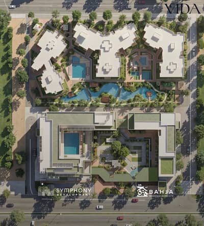 Apartment for Sale 138 sqm in Bahja Compound, Sheikh Zayed 15% Down Payment