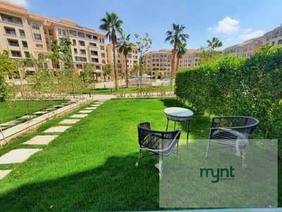 Fully Furnished Studio with Garden View for Rent - 90 Avenue - New Cairo
